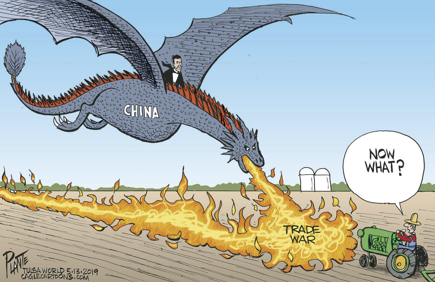 Bruce Plante Cartoon: Trade War